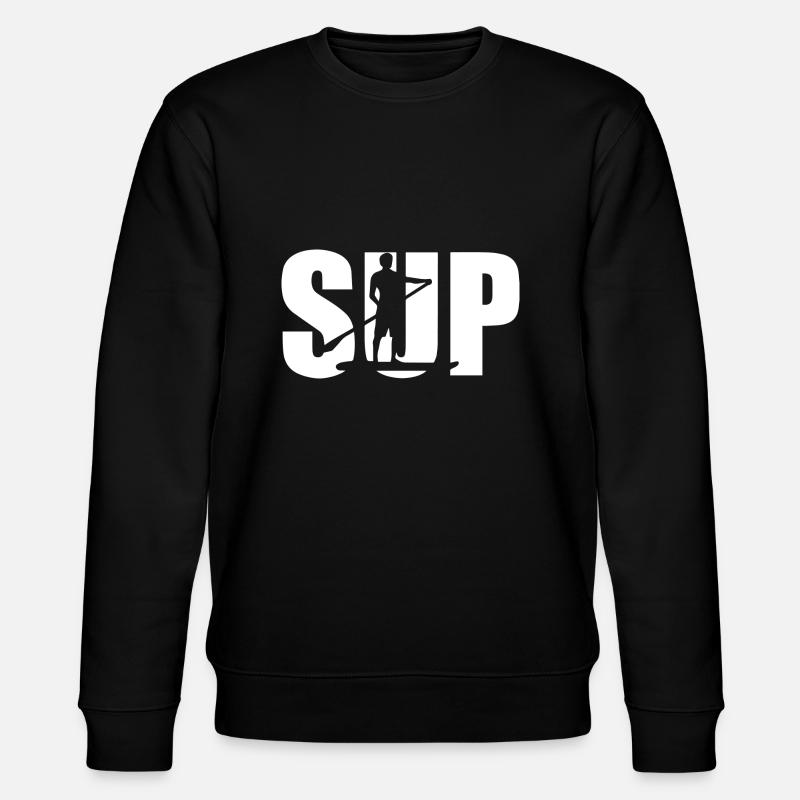 Skateboard SUP Surfing - Sweat bio CHANGER Stanley/Stella Unisexe - noir