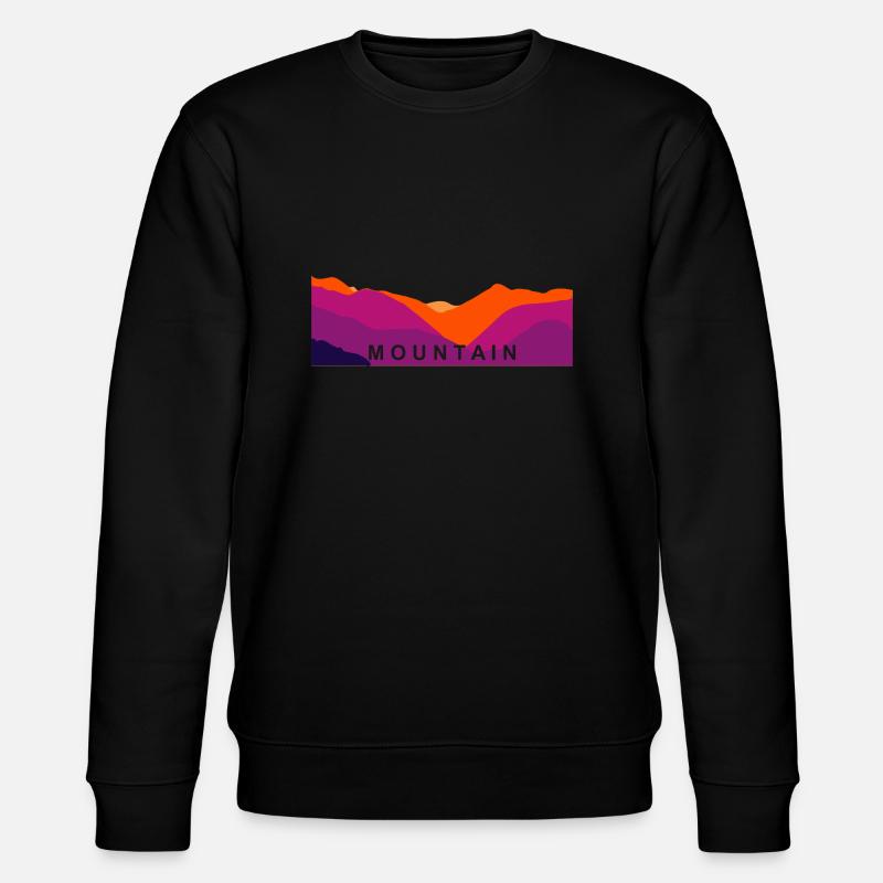 Mont Bergsilouette - Sweat bio CHANGER Stanley/Stella Unisexe - noir