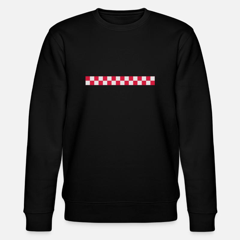 Croatie échiquier - Sweat bio CHANGER Stanley/Stella Unisexe - noir