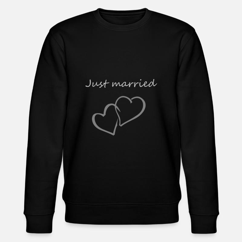 Just married - Stanley/Stella Unisex Bio-Sweatshirt CHANGER  - Schwarz