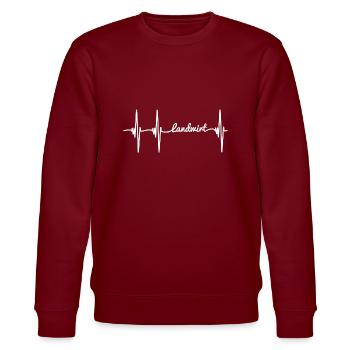 Farmer puls white - Stanley/Stella CHANGER Unisex Organic Sweatshirt - burgundy - Front - Nik (191cm) & Marisol (170cm)