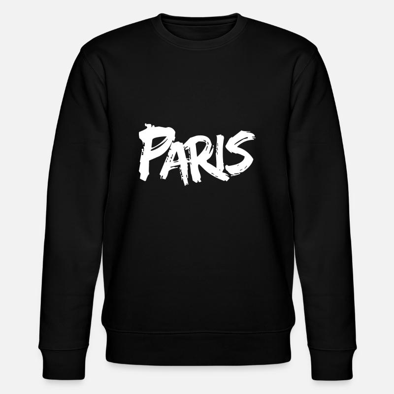 Paris - version white - Sweat bio CHANGER Stanley/Stella Unisexe - noir