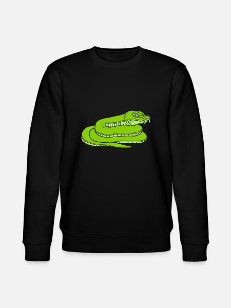 Design dangerous evil snake - Stanley/Stella CHANGER Unisex Organic Sweatshirt - black