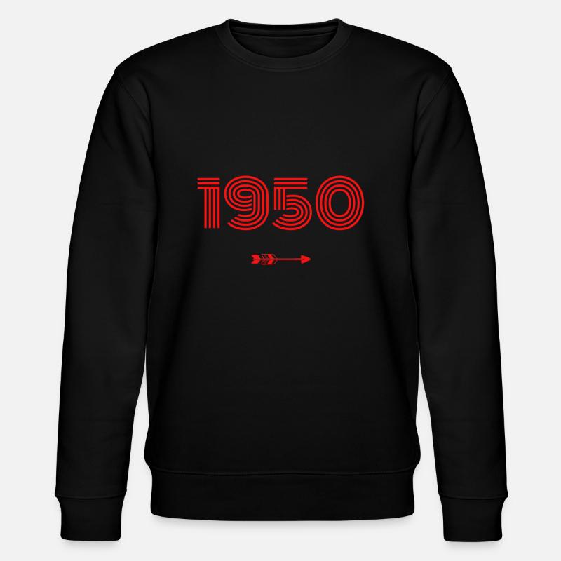 Né en 1950 - Sweat bio CHANGER Stanley/Stella Unisexe - noir
