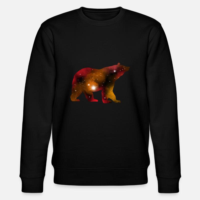 Galaxy Bear - Stanley/Stella Unisex Bio-Sweatshirt CHANGER - Schwarz