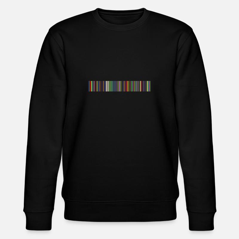 Barcode bar code strip codes - Stanley/Stella CHANGER Unisex Organic Sweatshirt - black
