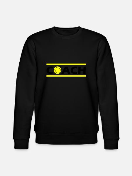 tennis coach - Stanley/Stella CHANGER Unisex Organic Sweatshirt - black