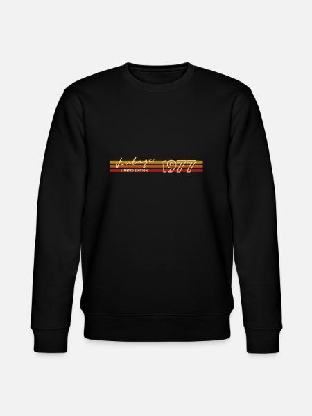 BORN IN 1977 - Stanley/Stella CHANGER Unisex Organic Sweatshirt - black