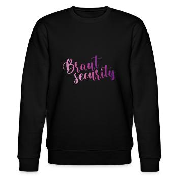 Braut Security - Stanley/Stella Unisex Bio-Sweatshirt CHANGER  - Schwarz - Vorne - Nik (191cm) & Marisol (170cm)
