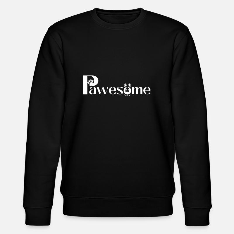 (P)awesome 🐶 - Stanley/Stella Unisex Bio-Sweatshirt CHANGER  - Schwarz