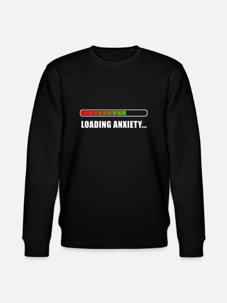Loading Anxiety... - Stanley/Stella CHANGER Unisex Organic Sweatshirt - black