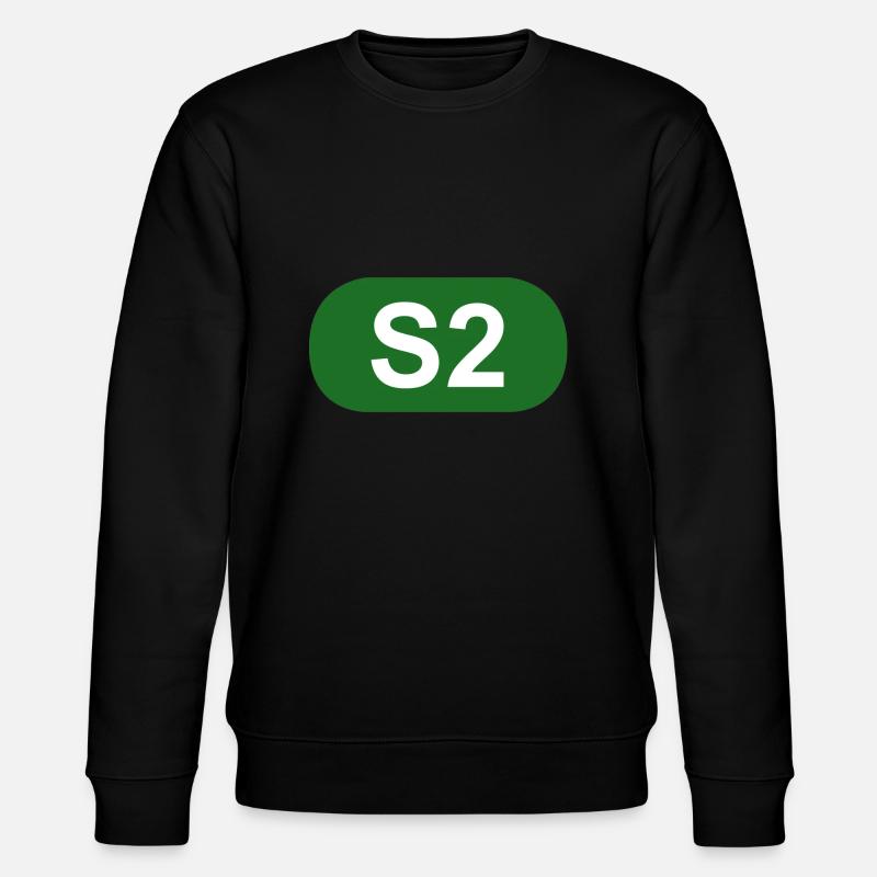 S-Bahn Berlin S2 - Stanley/Stella Unisex Bio-Sweatshirt CHANGER  - Schwarz