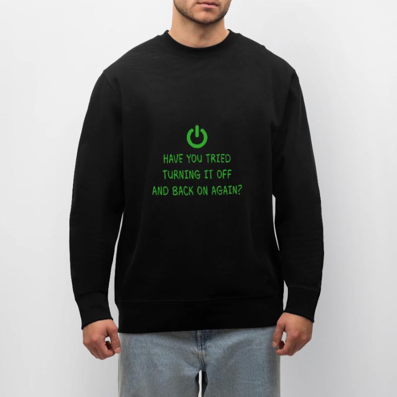 Turning it off Programming Computer Science Gift Stanley/Stella CHANGER Unisex Organic Sweatshirt