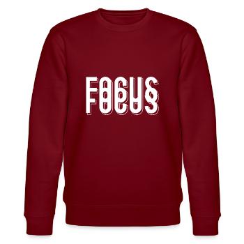 Fokus - Fokus - Stanley/Stella Unisex Bio-Sweatshirt CHANGER  - Burgunderrot - Vorne - Nik (191cm) & Marisol (170cm)