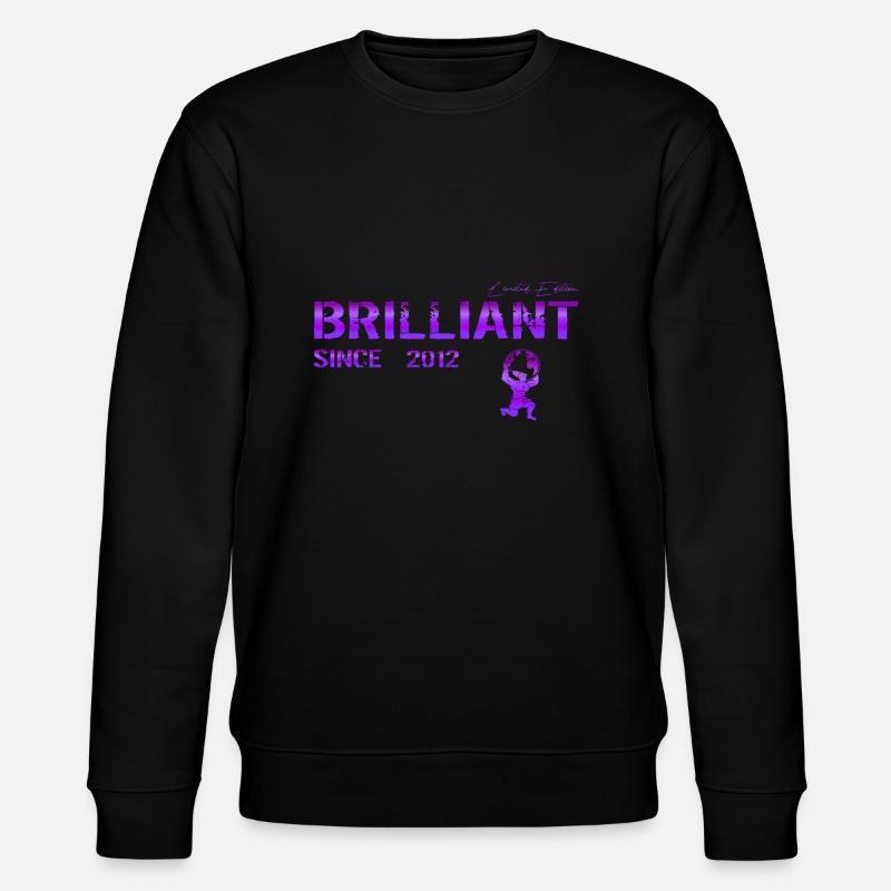 Brilliant since 2012 - Stanley/Stella Unisex Bio-Sweatshirt CHANGER  - Schwarz