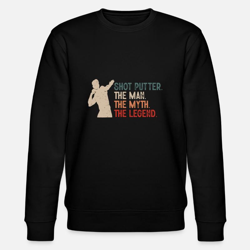 Kugelstoßen Werfen Leichtathletik - Stanley/Stella Unisex Bio-Sweatshirt CHANGER  - Schwarz