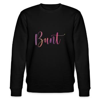 Bunt - Stanley/Stella Unisex Bio-Sweatshirt CHANGER  - Schwarz - Vorne - Nik (191cm) & Marisol (170cm)