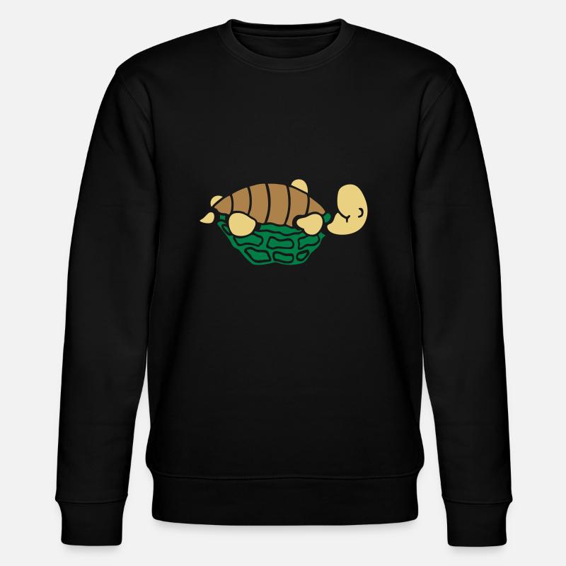 Schildkröte - Stanley/Stella Unisex Bio-Sweatshirt CHANGER  - Schwarz