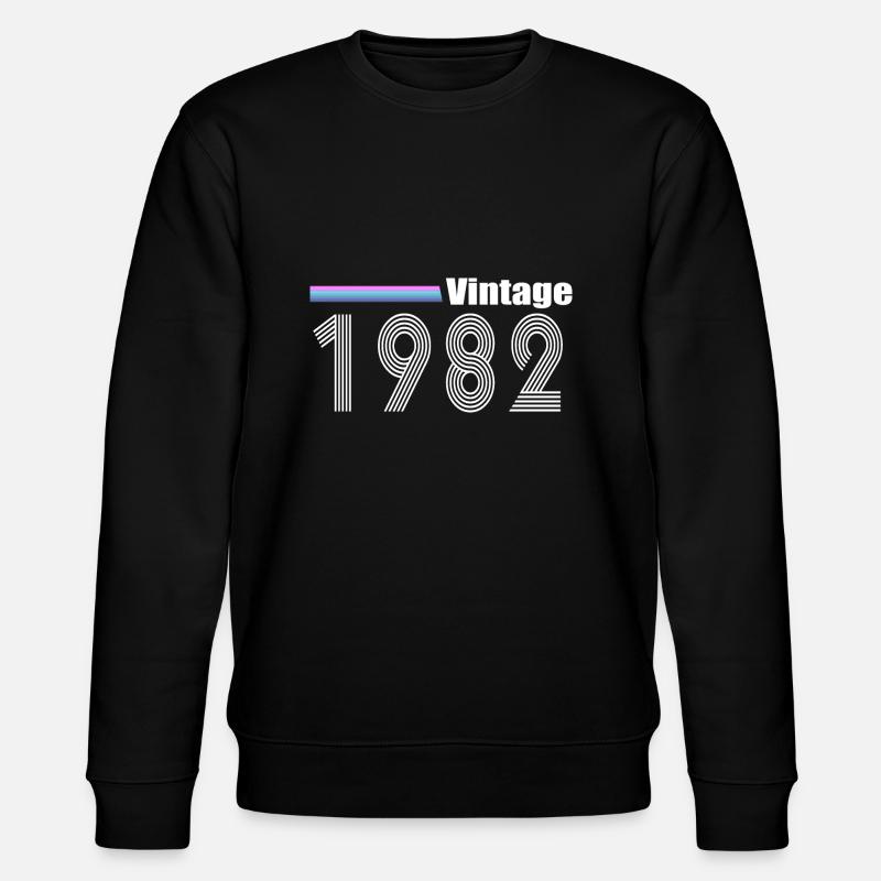 Millésime 1982 - Sweat bio CHANGER Stanley/Stella Unisexe - noir