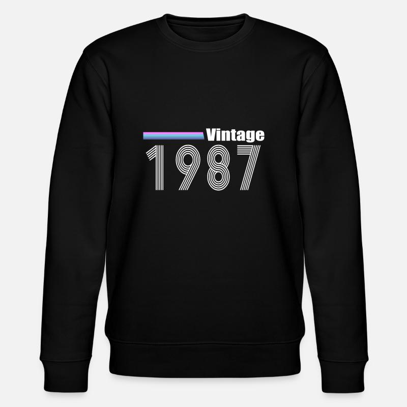 1987 - Stanley/Stella CHANGER Unisex Organic Sweatshirt - black
