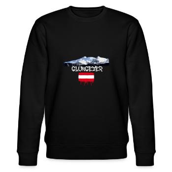 Glungezer,mountain,mountains,Austria,ski area,skiing - Stanley/Stella CHANGER Unisex Organic Sweatshirt - black - Front - Nik (191cm) & Marisol (170cm)