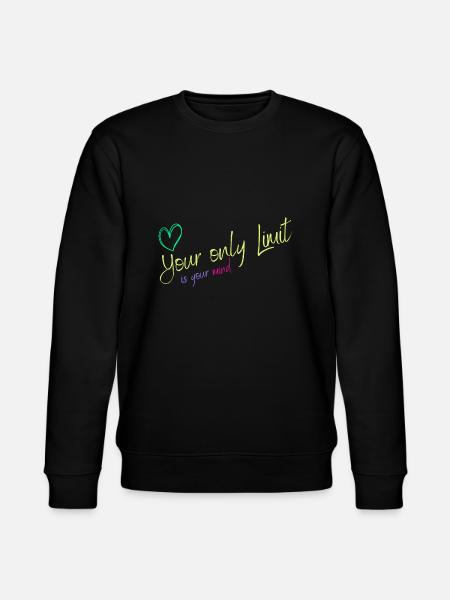 Motivation - without limits / no limits - Stanley/Stella CHANGER Unisex Organic Sweatshirt - black