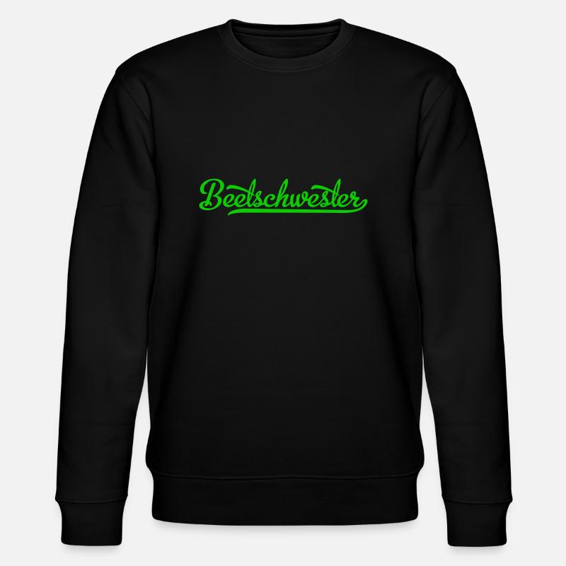 Beetschwester - Gärtnerin - Stanley/Stella Unisex Bio-Sweatshirt CHANGER  - Schwarz