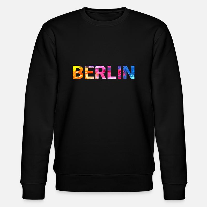 Berlin - Stanley/Stella Unisex Bio-Sweatshirt CHANGER  - Schwarz