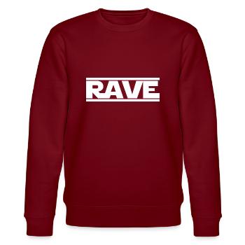 Rave - Stanley/Stella Unisex Bio-Sweatshirt CHANGER  - Burgunderrot - Vorne - Nik (191cm) & Marisol (170cm)