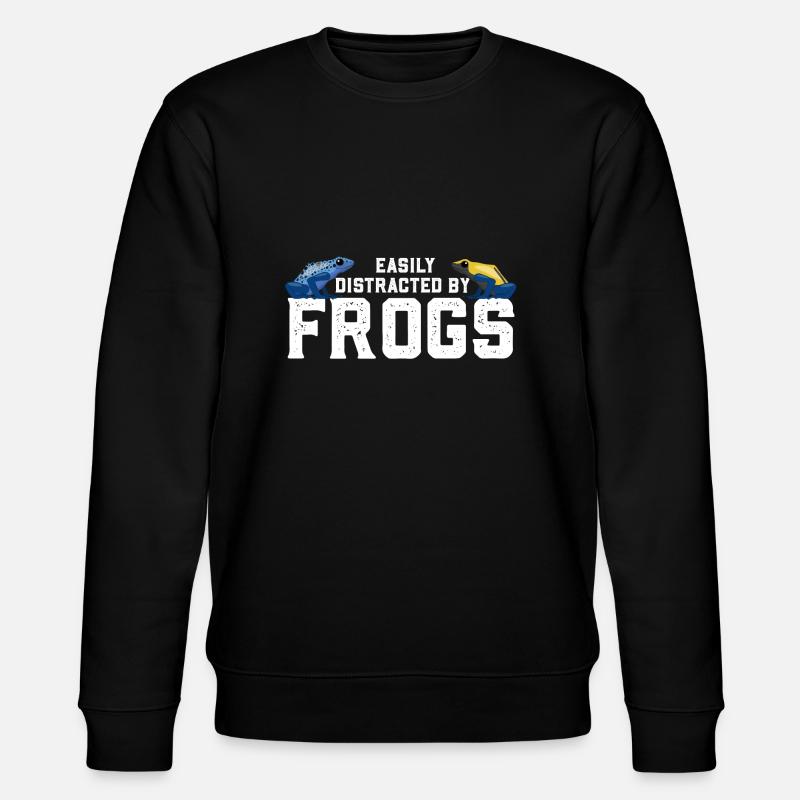 Pfeilgiftfrosch Frosch Dendrobaten Färberfrosch - Stanley/Stella Unisex Bio-Sweatshirt CHANGER  - Schwarz