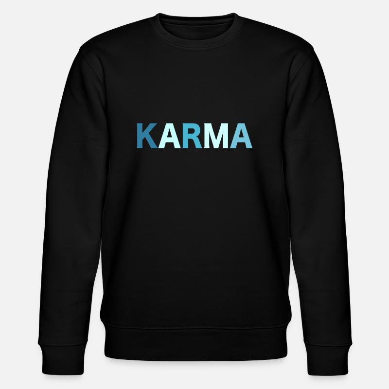 Lettrage rétro Karma - Sweat bio CHANGER Stanley/Stella Unisexe - noir