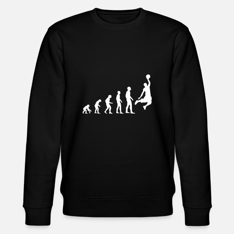 Basketball Evolution - Stanley/Stella Unisex Bio-Sweatshirt CHANGER  - Schwarz