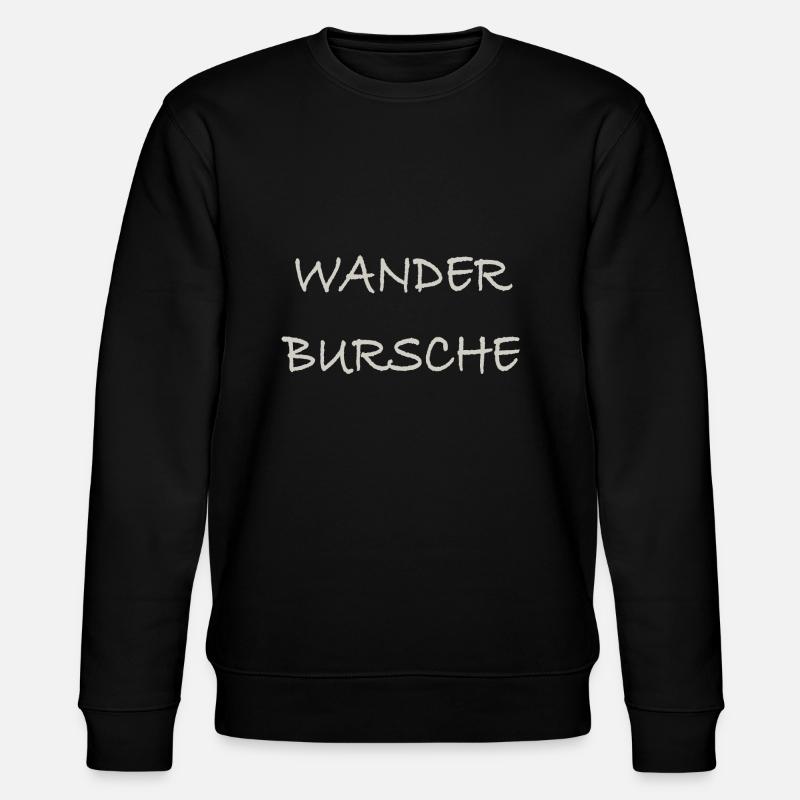 Wanderbursche - Stanley/Stella Unisex Bio-Sweatshirt CHANGER  - Schwarz