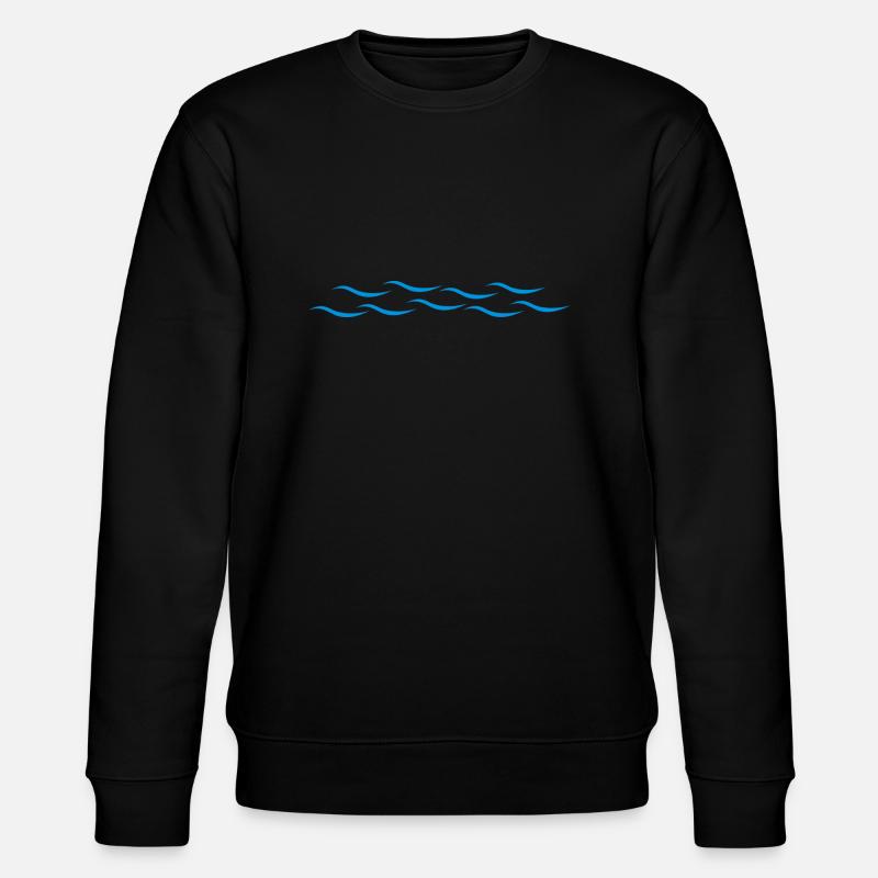 Waves - Stanley/Stella CHANGER Unisex Organic Sweatshirt - black