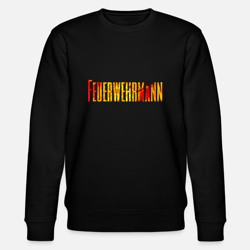 Feuerwehrmann - Beruf - Feuerwehr - Stanley/Stella Unisex Bio-Sweatshirt CHANGER  - Schwarz