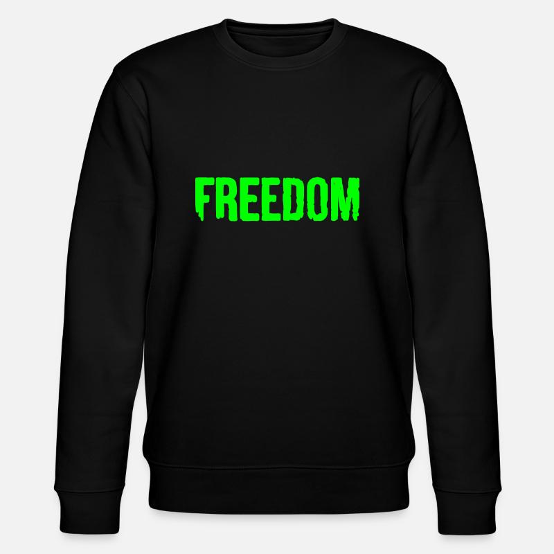 Freedom - Stanley/Stella Unisex Bio-Sweatshirt CHANGER  - Schwarz
