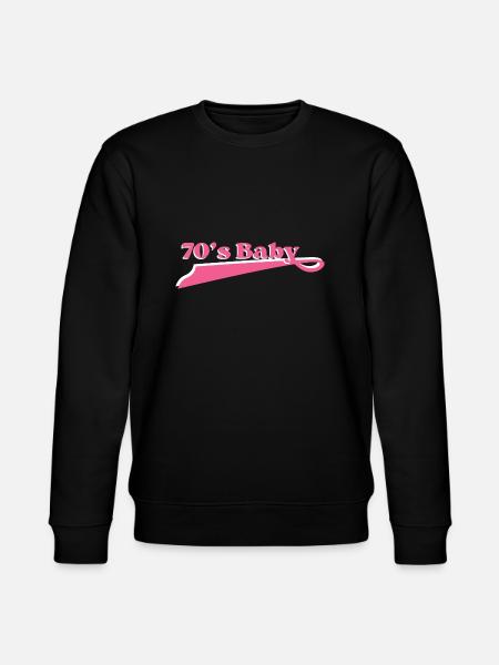 År 70 baby - Stanley/Stella økologisk unisex-sweatshirt CHANGER  - sort