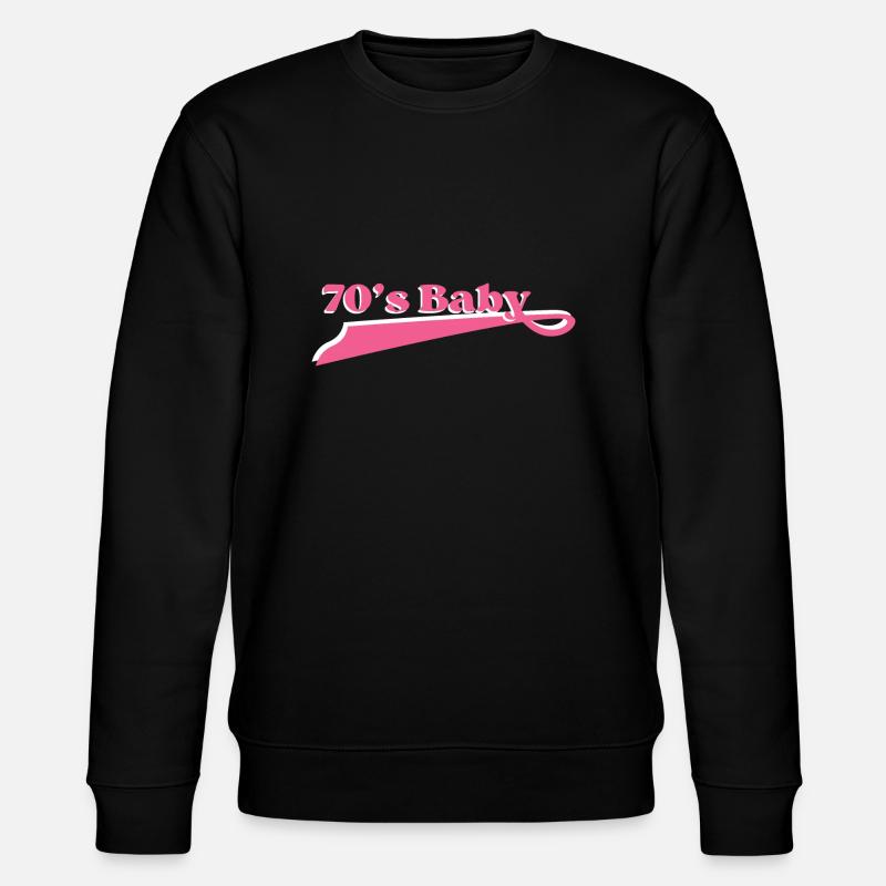 Année 70 baby - Sweat bio CHANGER Stanley/Stella Unisexe - noir