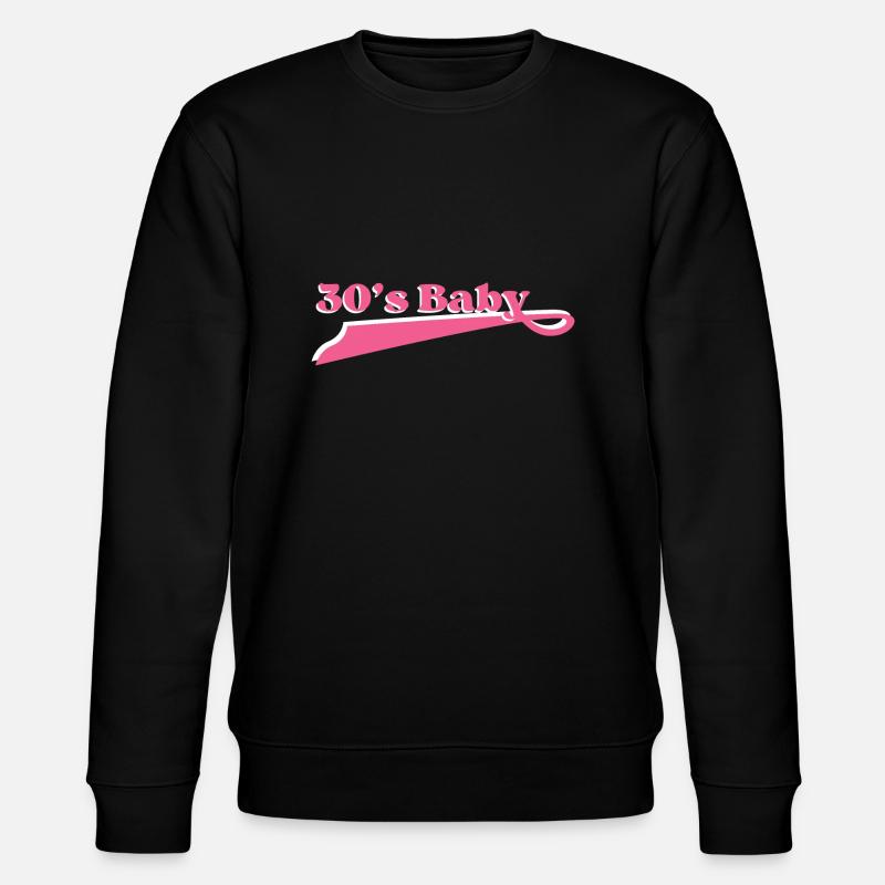 Année 30 baby - Sweat bio CHANGER Stanley/Stella Unisexe - noir