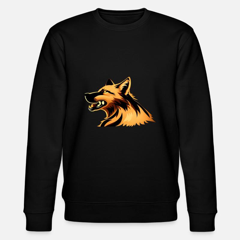 Wolf - Stanley/Stella Unisex Bio-Sweatshirt CHANGER  - Schwarz