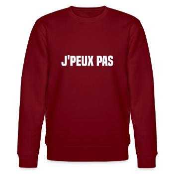 J'peux pas. - Sweat bio CHANGER Stanley/Stella Unisexe - bordeaux - Devant - Nik (191cm) & Marisol (170cm)