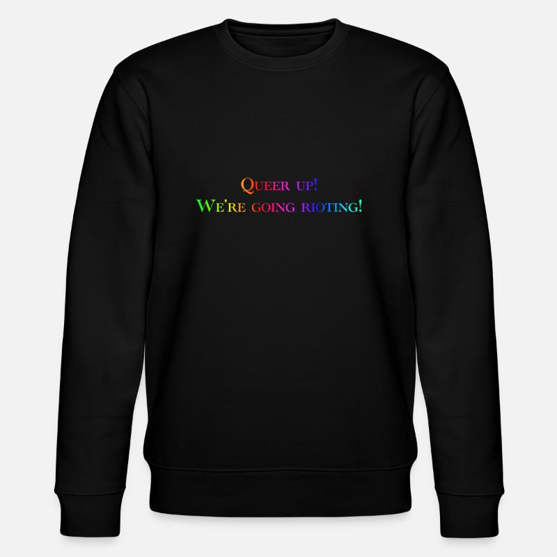 Queer Up - Sweat bio CHANGER Stanley/Stella Unisexe - noir