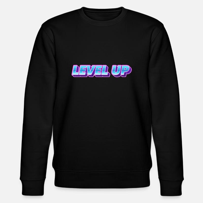 level up - Stanley/Stella Unisex Bio-Sweatshirt CHANGER  - Schwarz