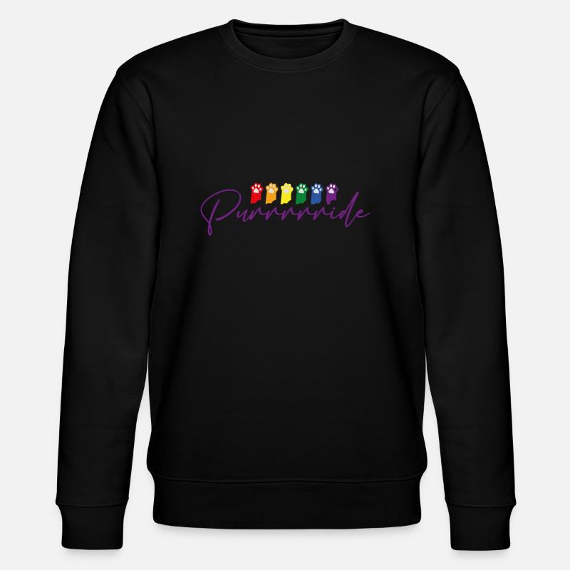 Katze Pride - Stanley/Stella Unisex Bio-Sweatshirt CHANGER  - Schwarz