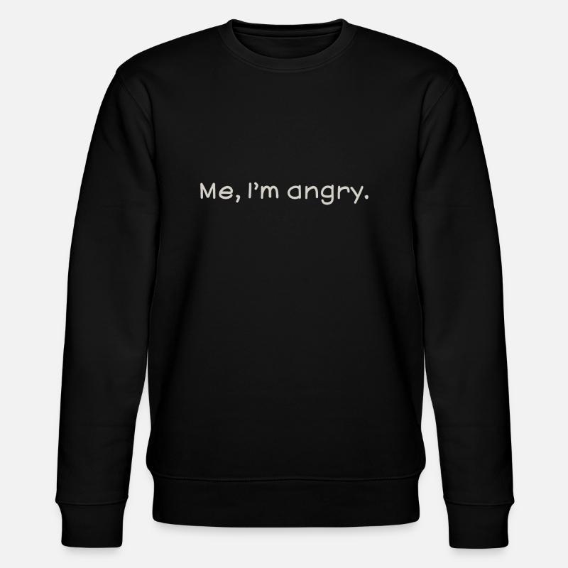 Angry - Stanley/Stella Unisex Bio-Sweatshirt CHANGER  - Schwarz