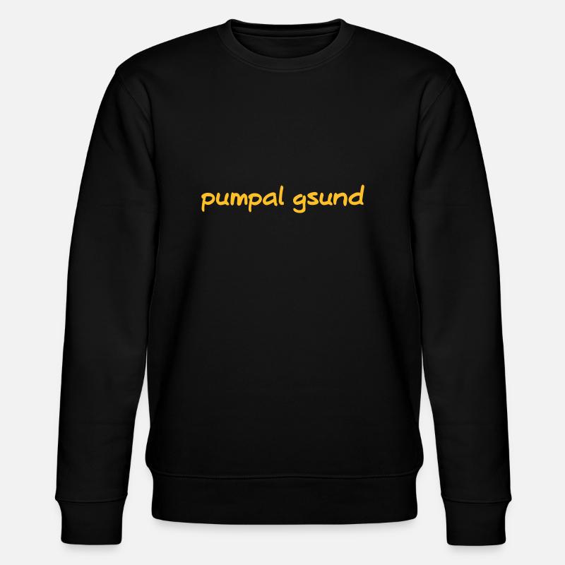 pumpal gsund - Stanley/Stella Unisex Bio-Sweatshirt CHANGER  - Schwarz
