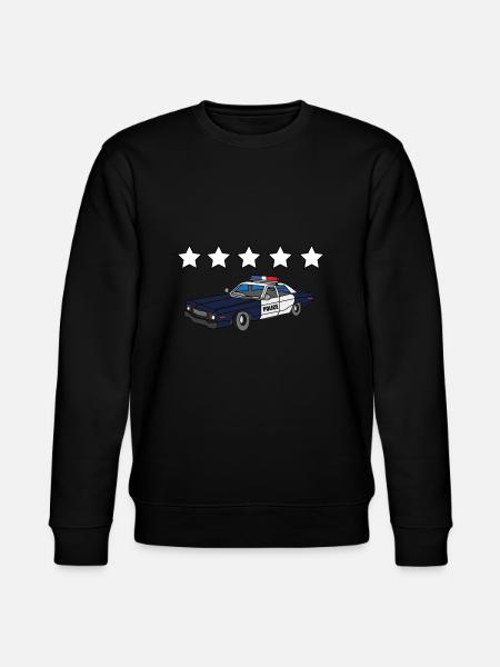 5-stjernet politibil GTA Eftersøgt - Stanley/Stella økologisk unisex-sweatshirt CHANGER  - sort
