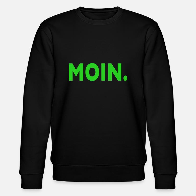 Moin Hamburg Dialekt - Stanley/Stella Unisex Bio-Sweatshirt CHANGER  - Schwarz