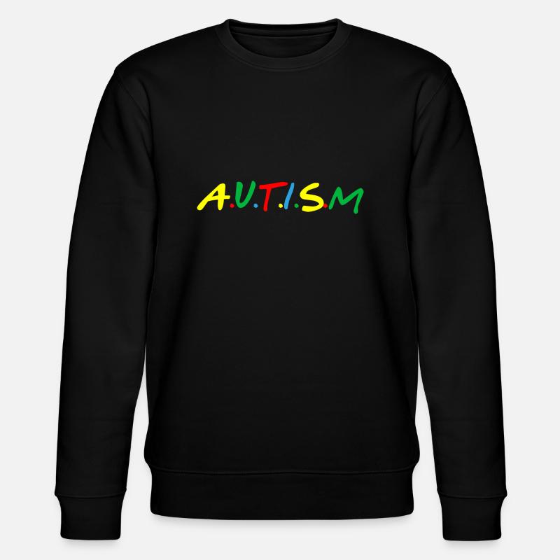 autisme - Stanley/Stella økologisk unisex-sweatshirt CHANGER - sort