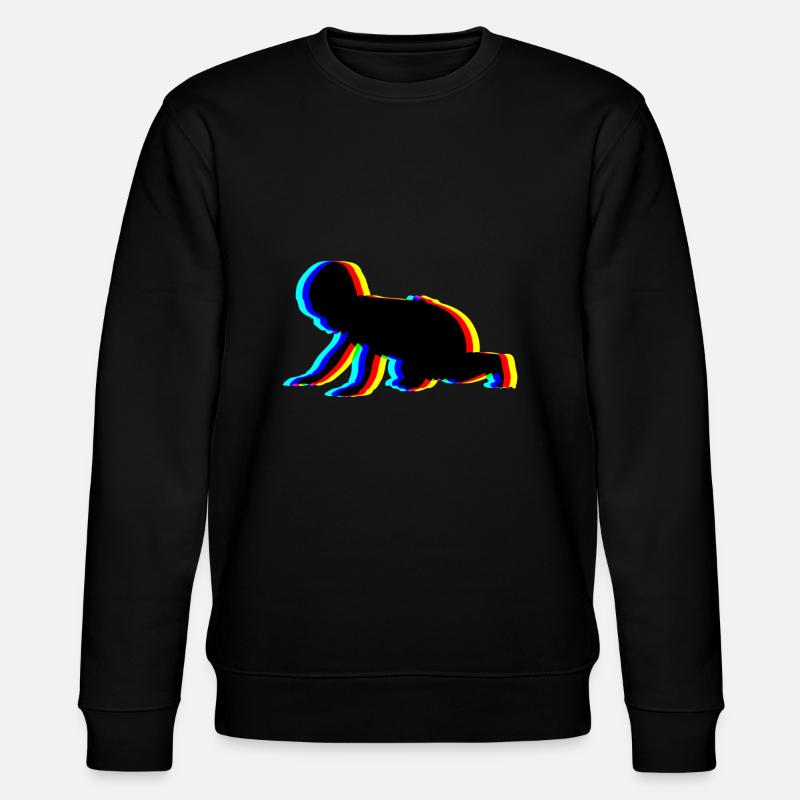 bébé ramper - Sweat bio CHANGER Stanley/Stella Unisexe - noir